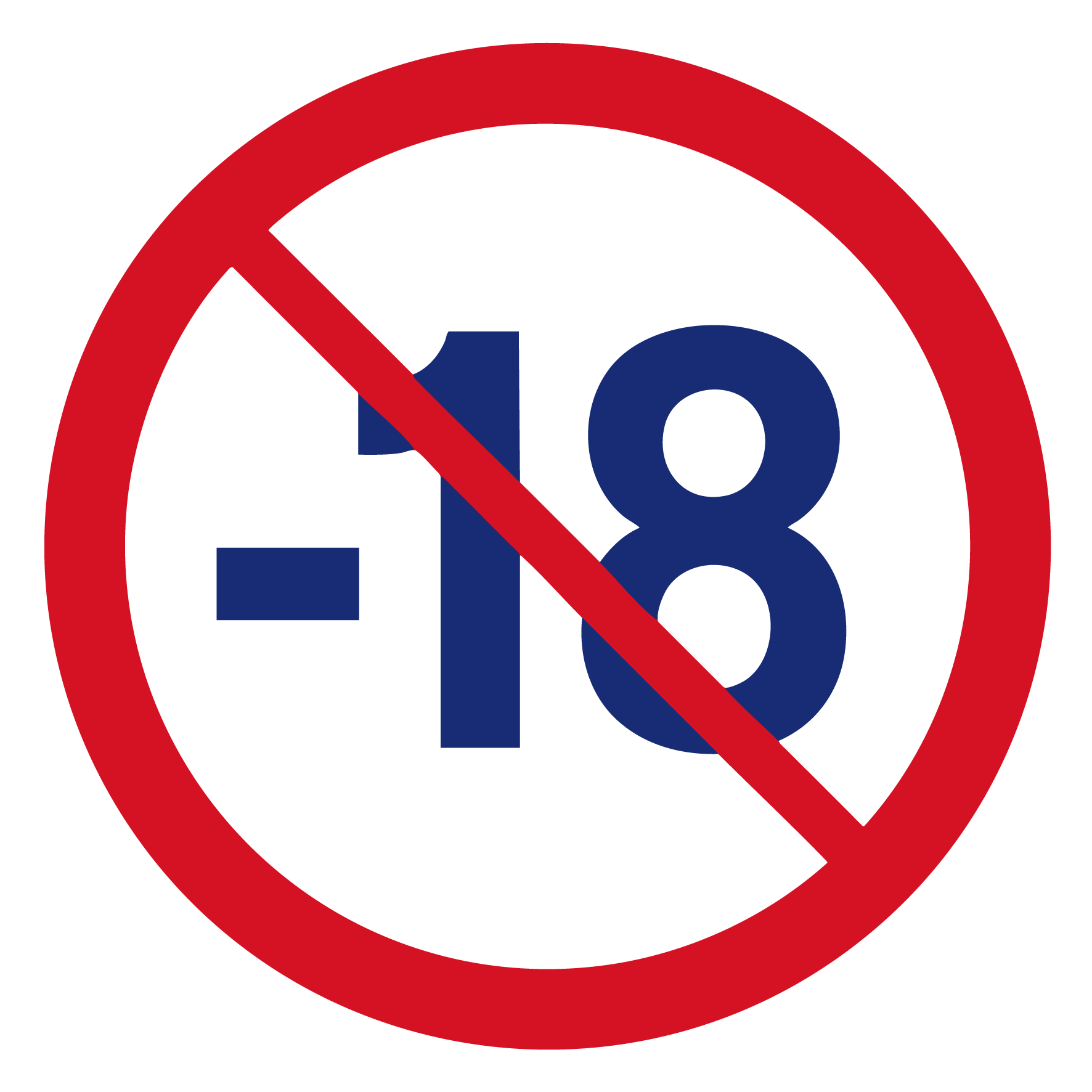 Logo Moins 18 Contour